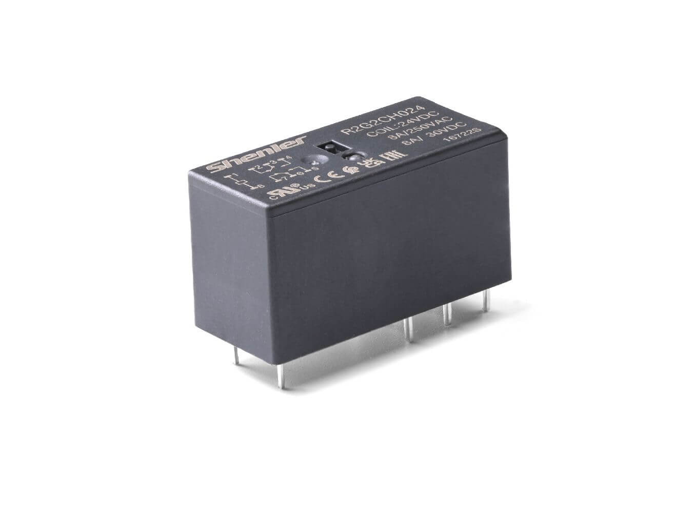Силовое реле Shenler R2G2CH024 2CO 8A 24VDC