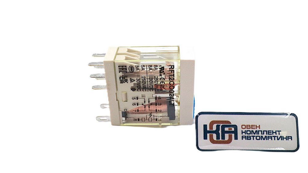 Промежуточное реле Shenler RFT2CO024LT 2CO 8A 24VDC